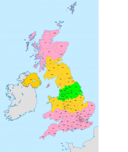 Macney Interiors supply care home furniture, restaurant furniture, bar furniture, through out the UK. Map shows estimated delivery costs