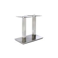 Harvey Stainless Steel Rectangular Dining Contemporary design for bistro and hotel reception areas