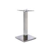 Harvey Stainless Steel small Dining Table Contemporary design for bistro and hotel reception areas
