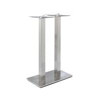 Harvey Stainless Steel Twin Poseur Table Contemporary design for bistro and hotel reception areas